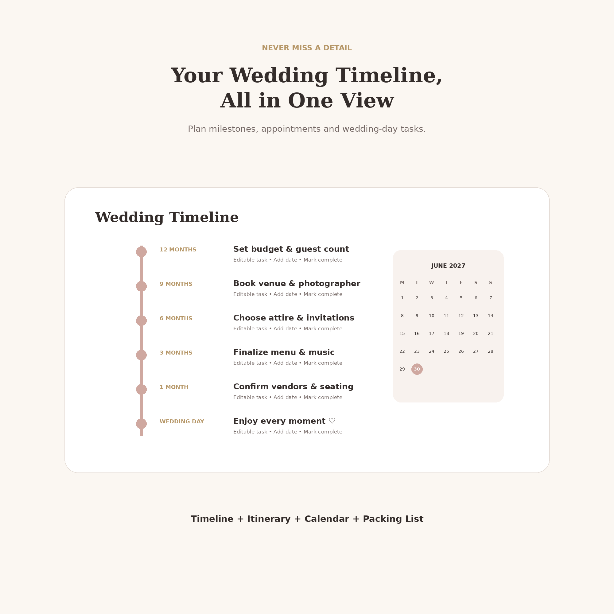Ultimate Wedding Planner Spreadsheet | Budget, Guest List, Timeline & Seating Plan | Google Sheets + Excel